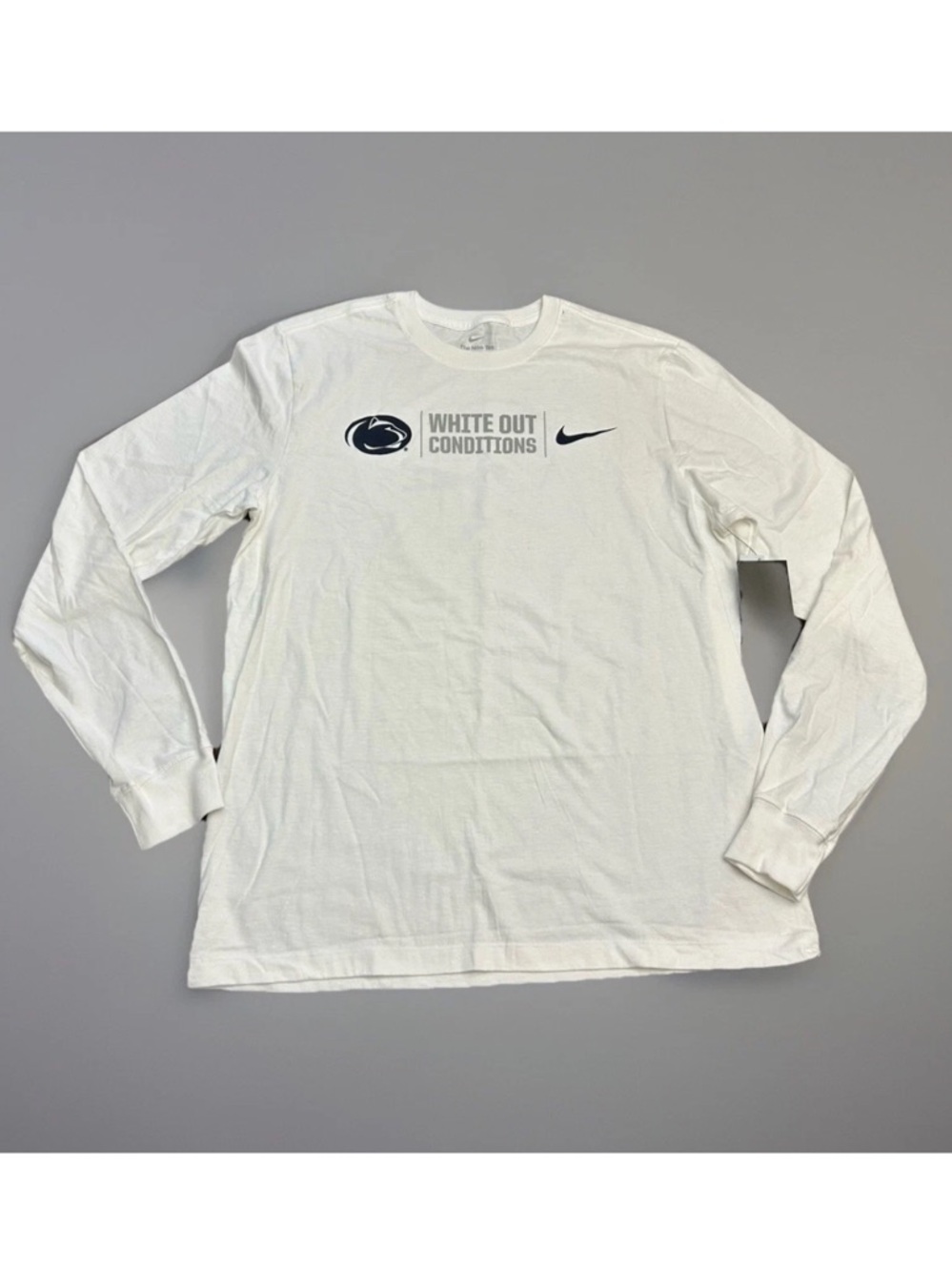 Nike Penn State White Out Long Sleeve Tee 🤍 NWT Men’s Large PSU